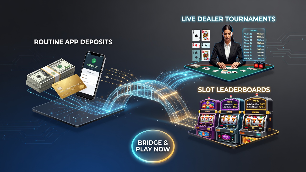 Live-Dealer-Tisch mit Slot-Leaderboard-Overlay auf einem Smartphone