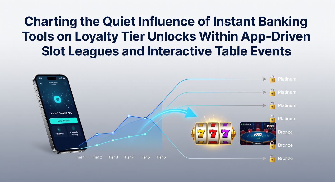 Darstellung von Instant-Banking-Integration in mobilen Casino-Apps mit Slot-Ligen und Tisch-Events