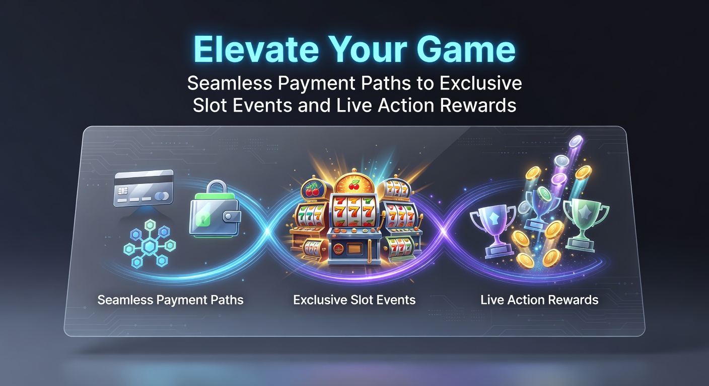 Ein dynamisches Bild von Spielern, die über sichere Zahlungsoptionen in ein exklusives Slot-Turnier eintreten, mit leuchtenden Slots und Live-Dealer-Tischen im Hintergrund
