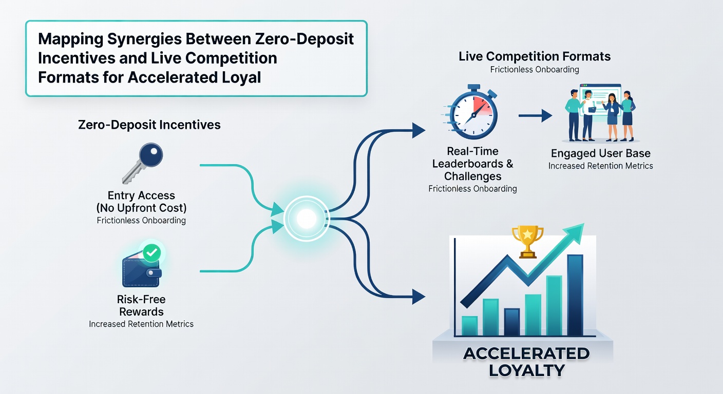 Visualisierung von Loyalty-Progression durch kombinierte No-Deposit- und Live-Competition-Elemente in Casino-Apps