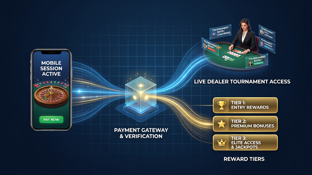 Mobile Transaktionen und Live-Dealer-Turniere