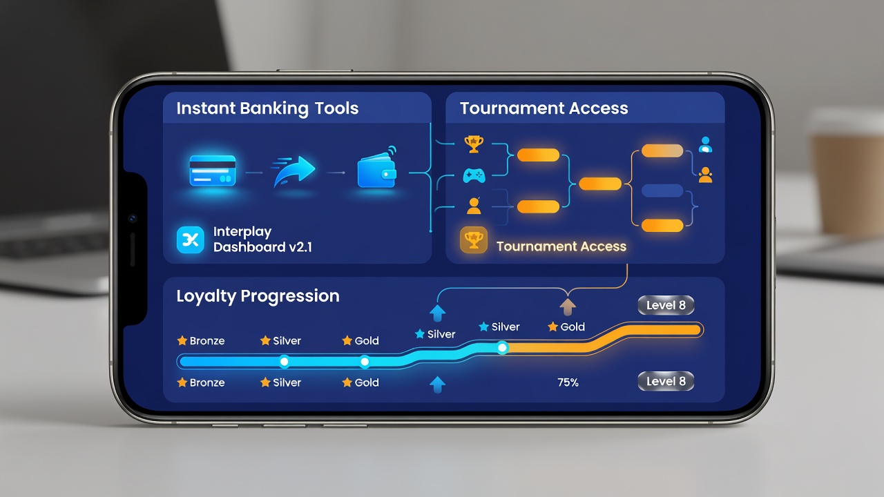Darstellung von Loyalty-Progressionspfaden und Turnierzugängen durch Instant-Banking in Gaming-Apps